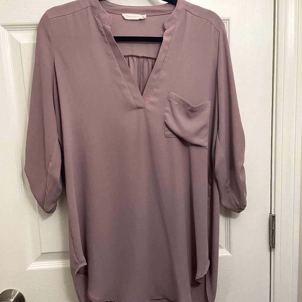 Mauve Chiffon Tunic